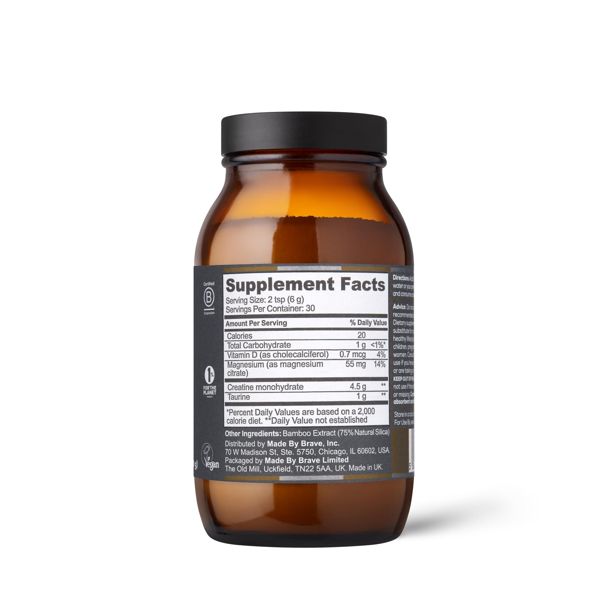Ancient + Brave Unflavoured Creatine Supplement 420g lifestyle scene