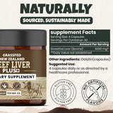 ANCIENT DIOSA Beef Liver Capsules 3000mg bottle side view