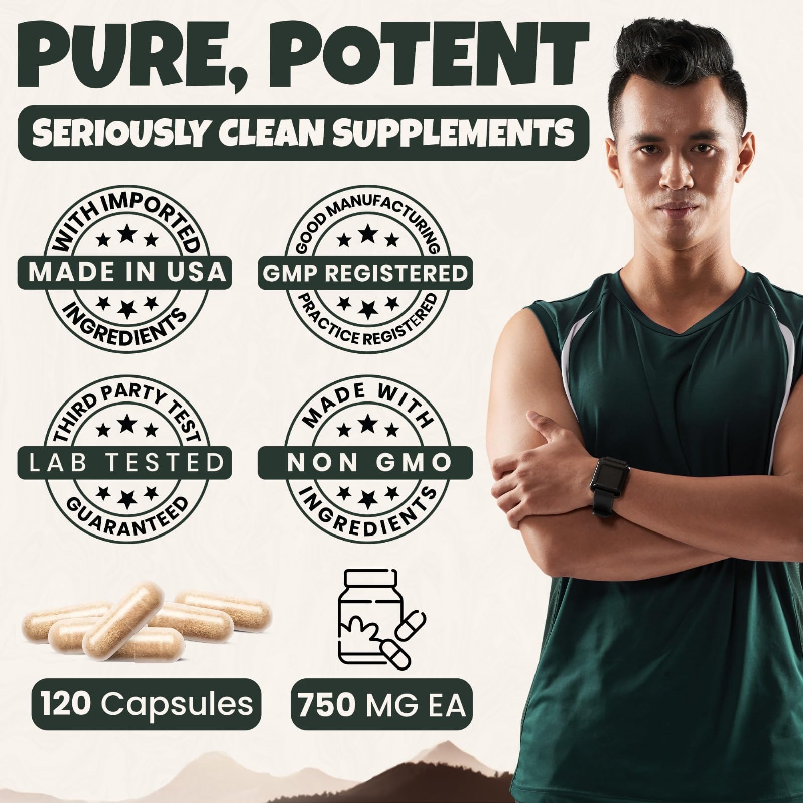 ANCIENT DIOSA Beef Liver Capsules 3000mg lifestyle scene