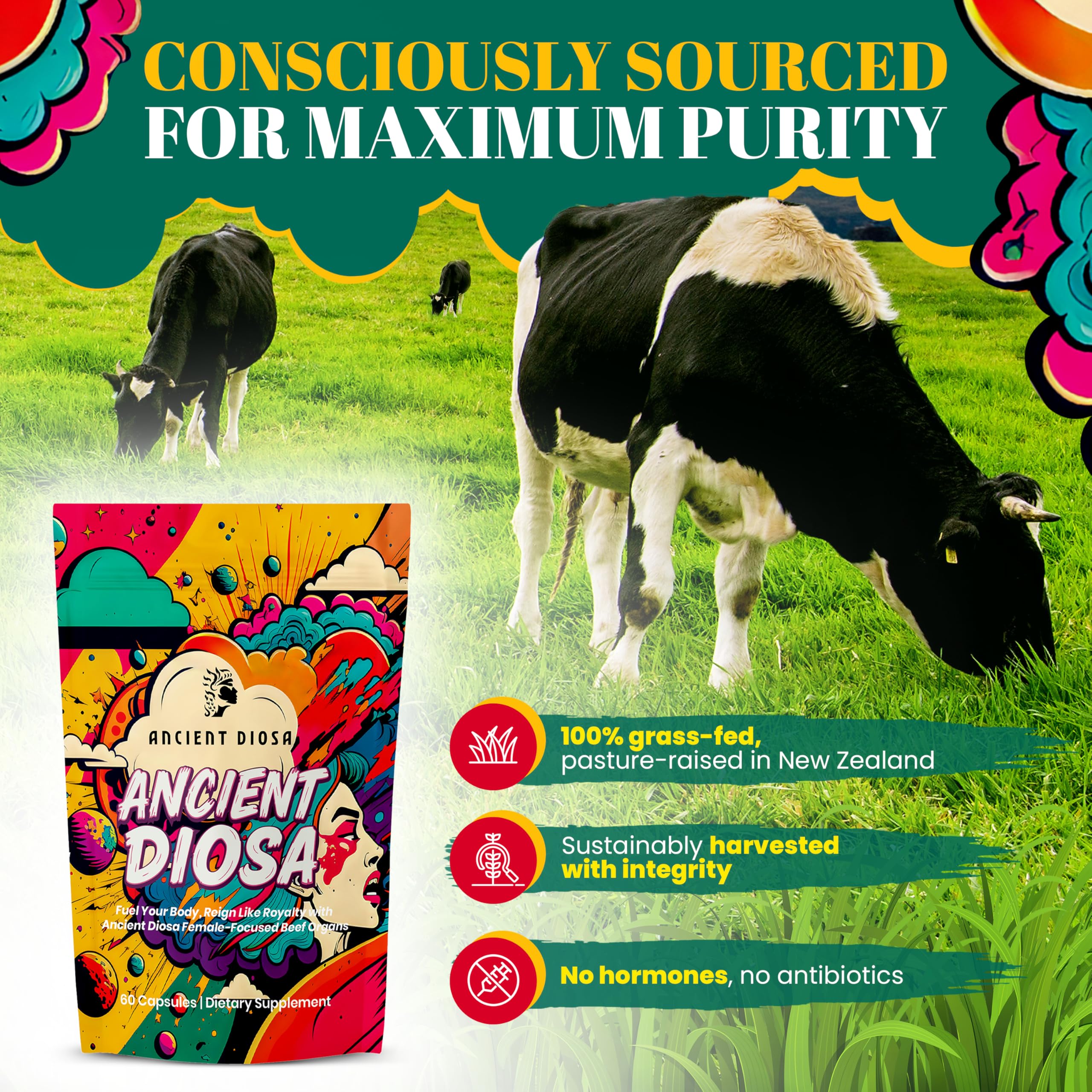 ANCIENT DIOSA Beef Liver Capsules ingredients list