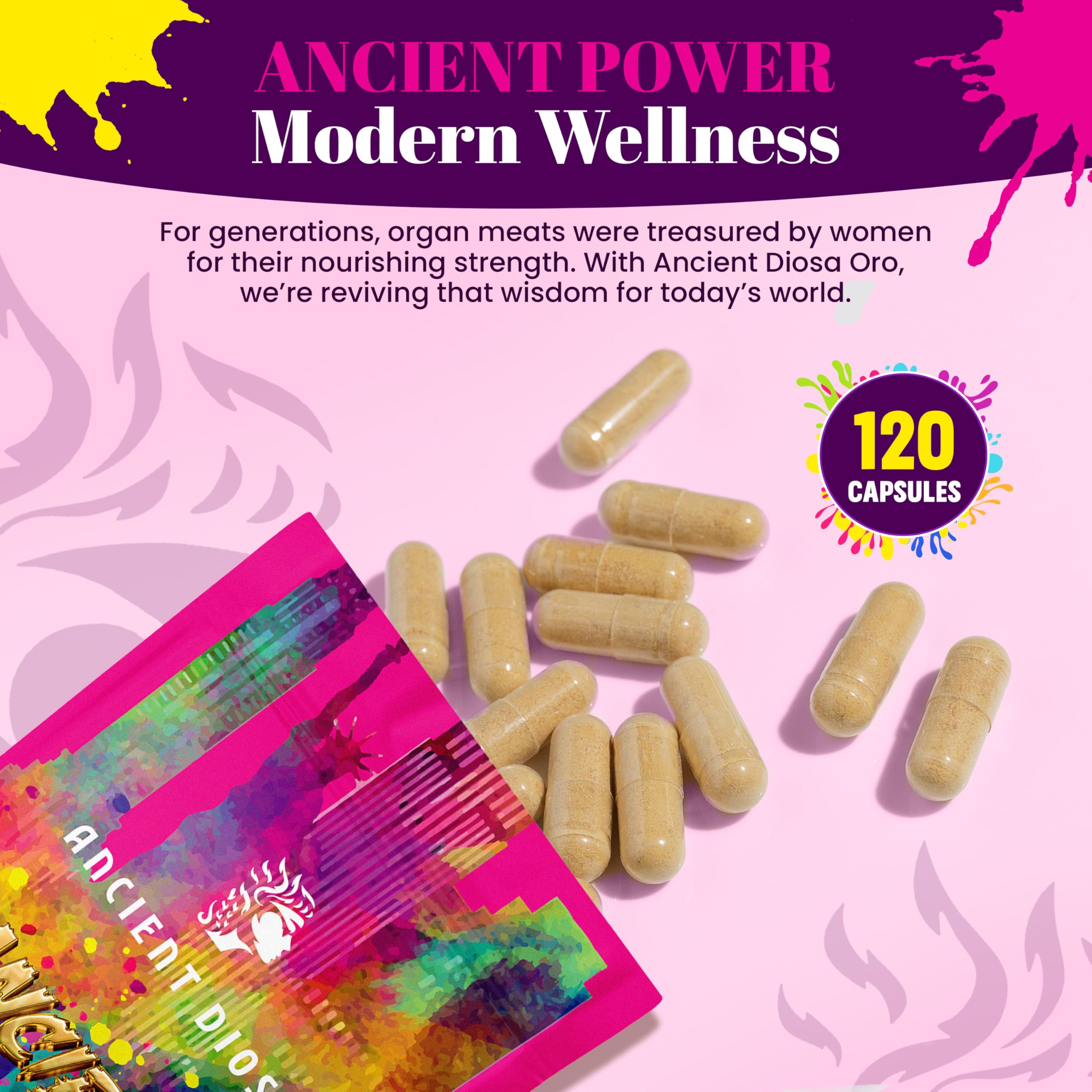 ANCIENT DIOSA Beef Organ Supplement for Women lifestyle scene