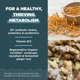 Ancient Nutrition a balanced routine Support Probiotics packaging with ingredient list