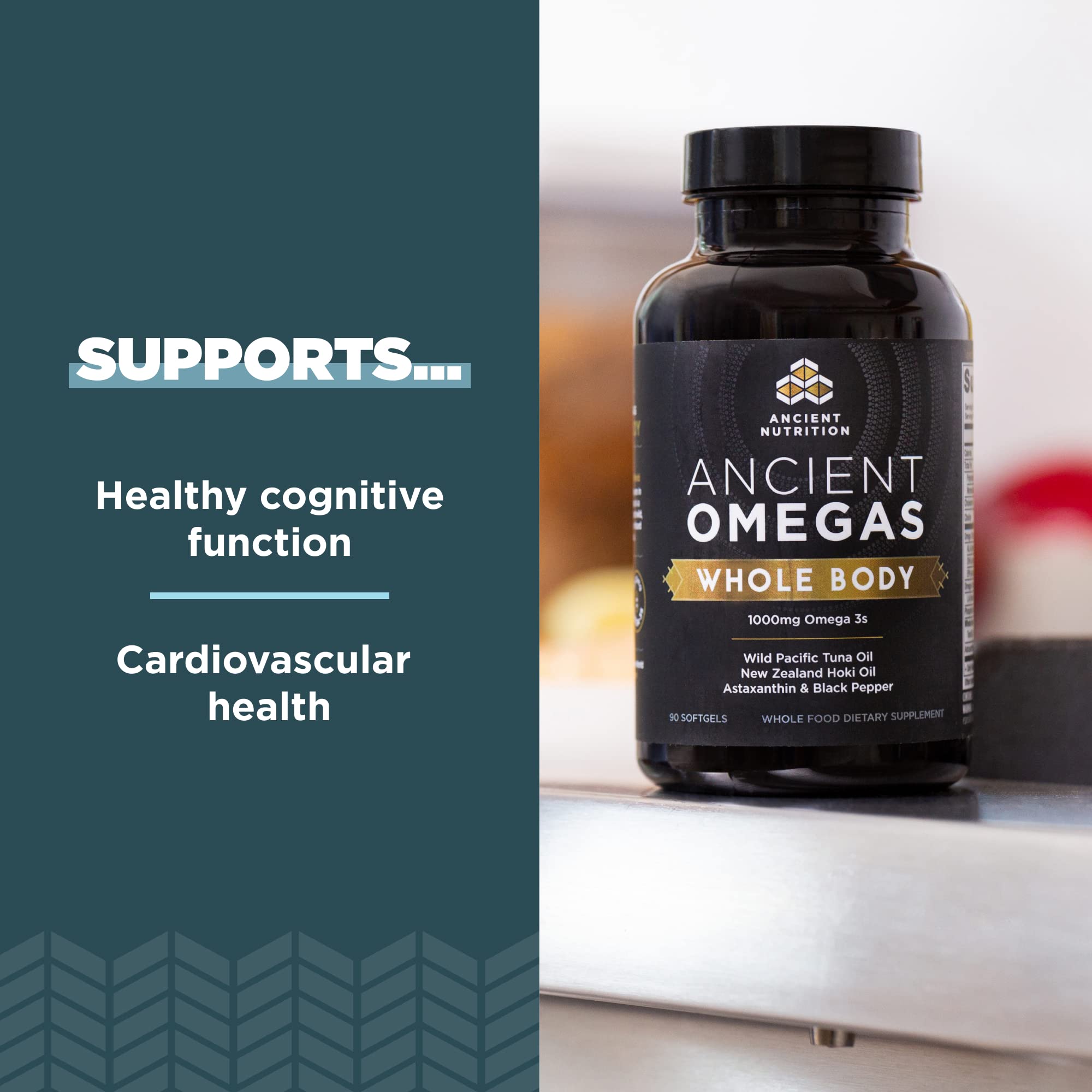 Ancient Nutrition Ancient Omegas Whole Body capsule close-up