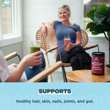Ancient Nutrition Beauty Within Multi Collagen Powder in a smoothie