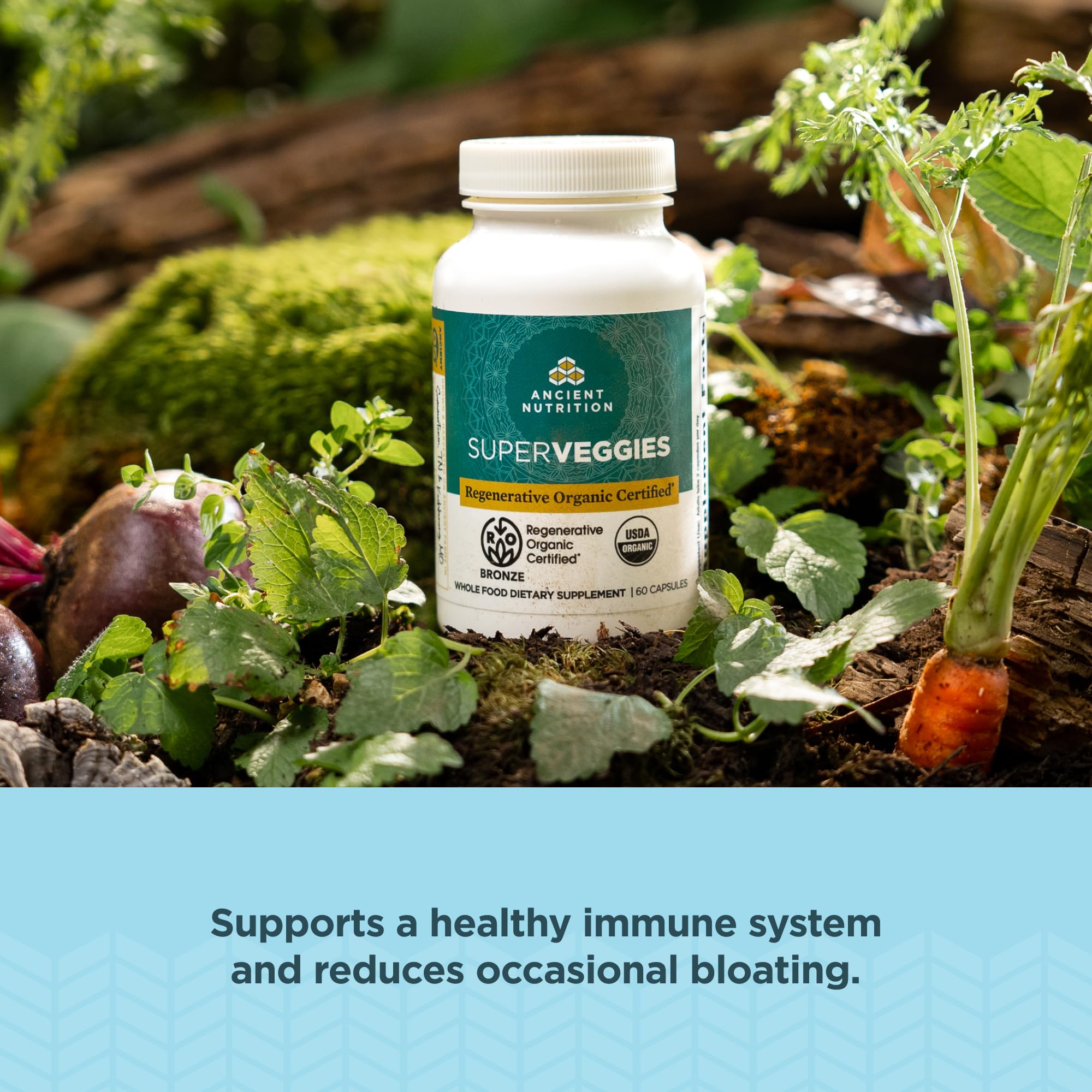 Ancient Nutrition Blended Vitamin & Mineral Supplement 100g packaging