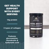 Ancient Nutrition Bone Broth Collagen Powder 451g mixed in a smoothie