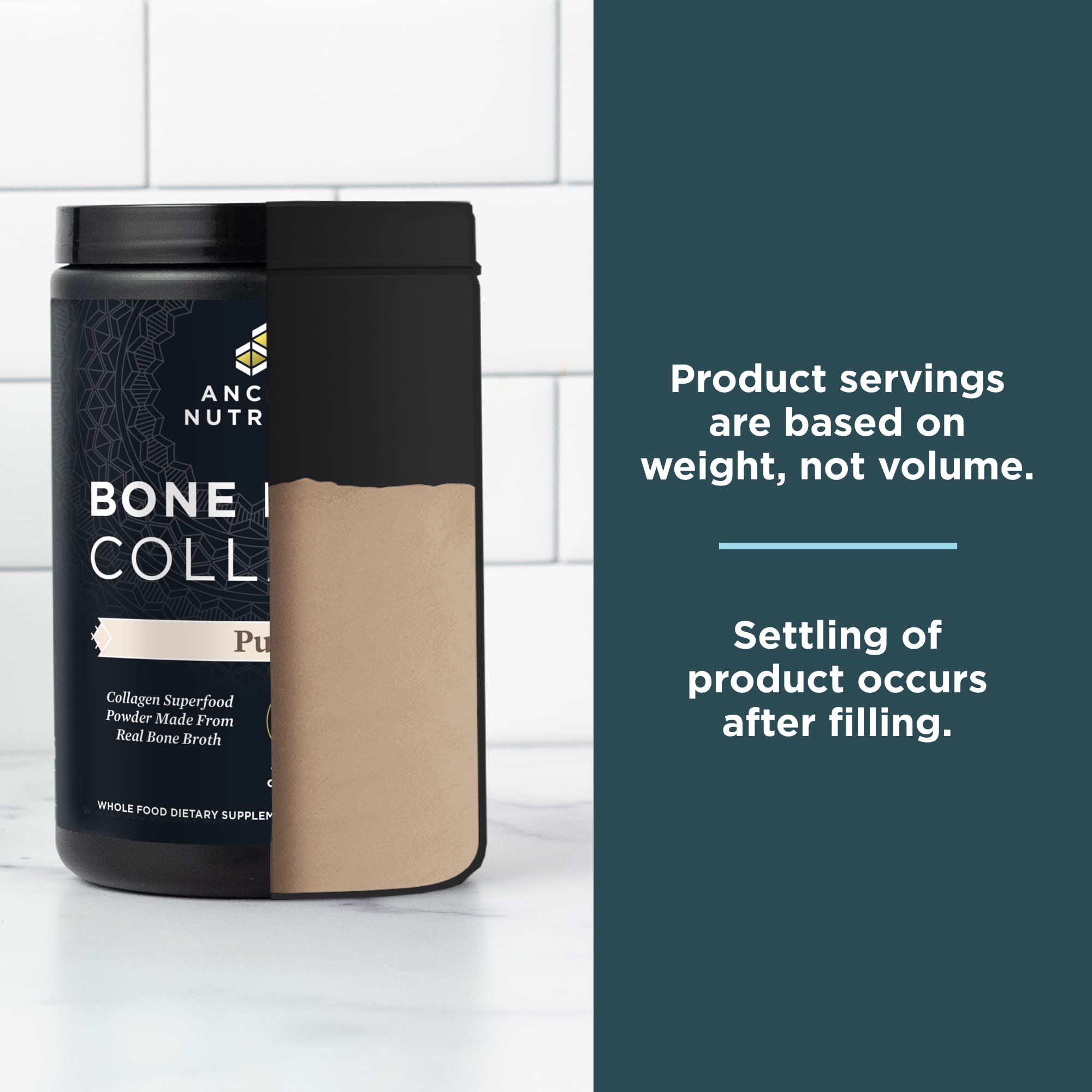Ancient Nutrition Bone Broth Collagen Powder 451g nutritional information