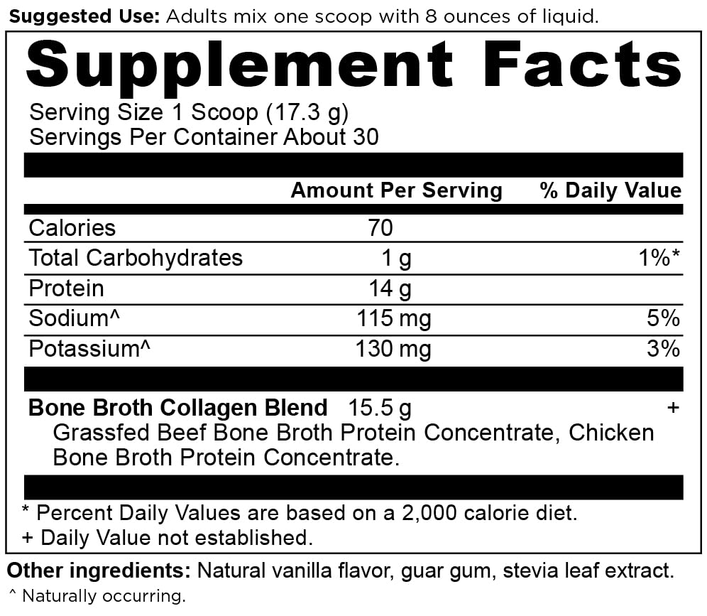 Ancient Nutrition Bone Broth Collagen Powder 519g packaging