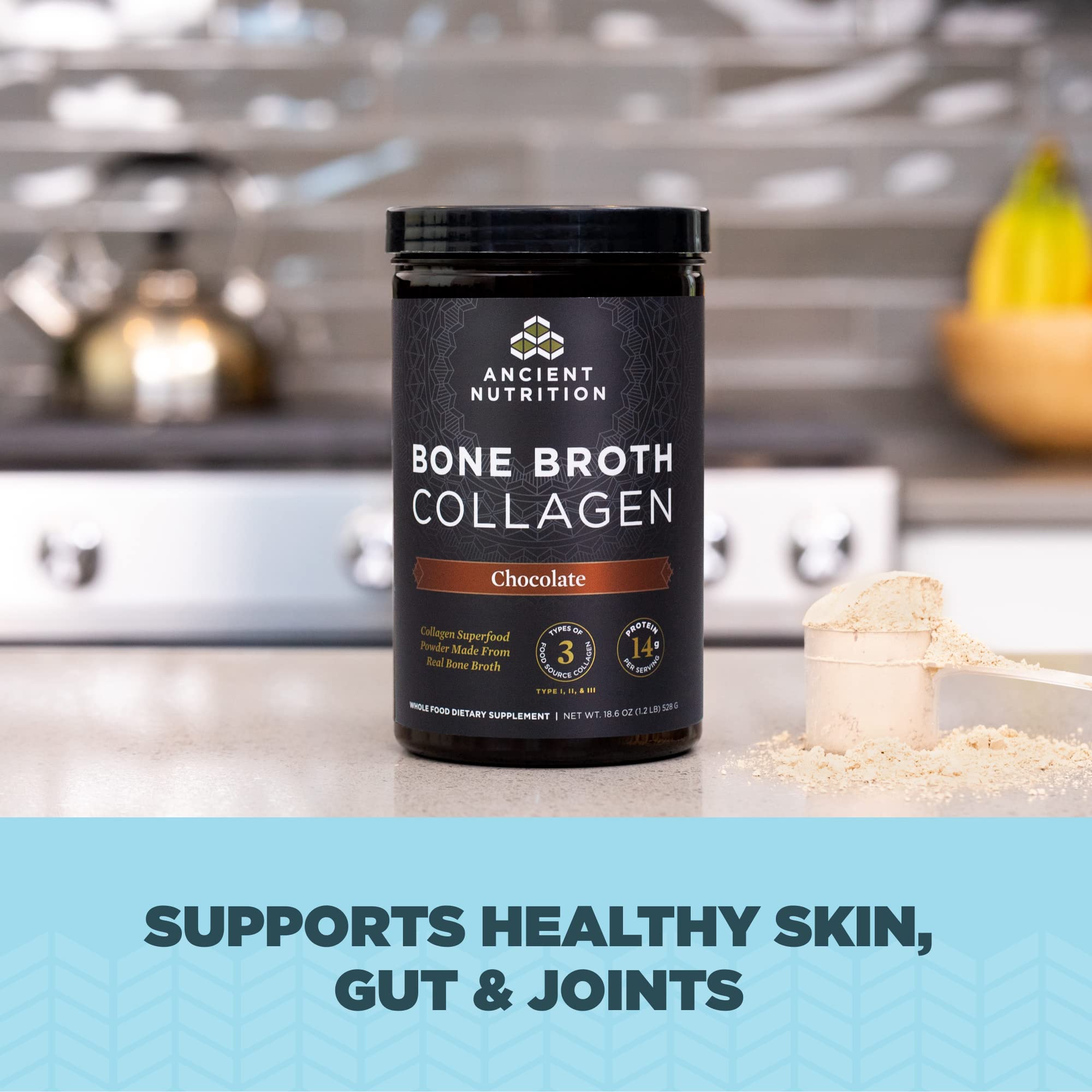 Ancient Nutrition Bone Broth Collagen Powder ingredients list