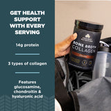 Ancient Nutrition Bone Broth Collagen Powder mixed in a smoothie
