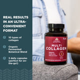 Ancient Nutrition Collagen Capsules back view with ingredient list