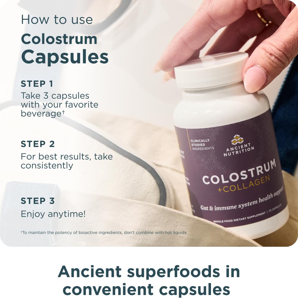 Ancient Nutrition Collagen Capsules in a lifestyle setting