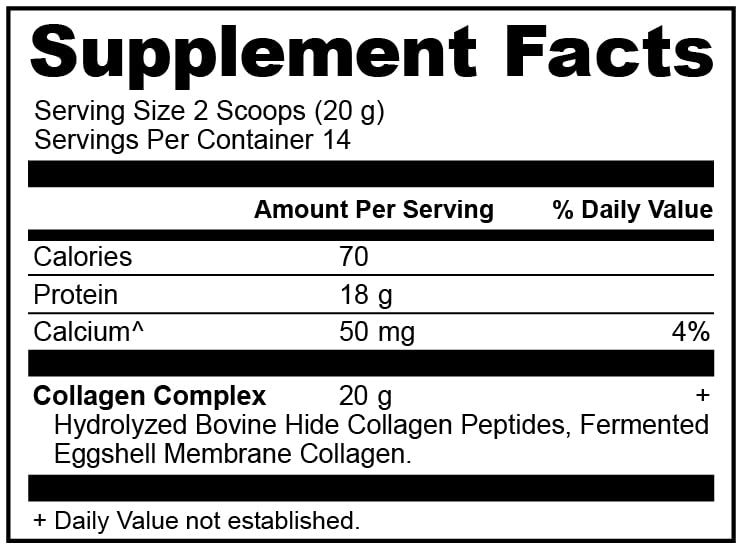 Ancient Nutrition Collagen Peptides Powder 280g back view