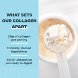 Ancient Nutrition Collagen Peptides Powder serving suggestion with water