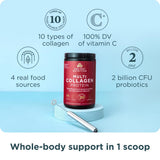 Ancient Nutrition Collagen Powder 454g back view with ingredient details