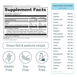Ancient Nutrition Collagen Powder 454g displayed with fresh fruits