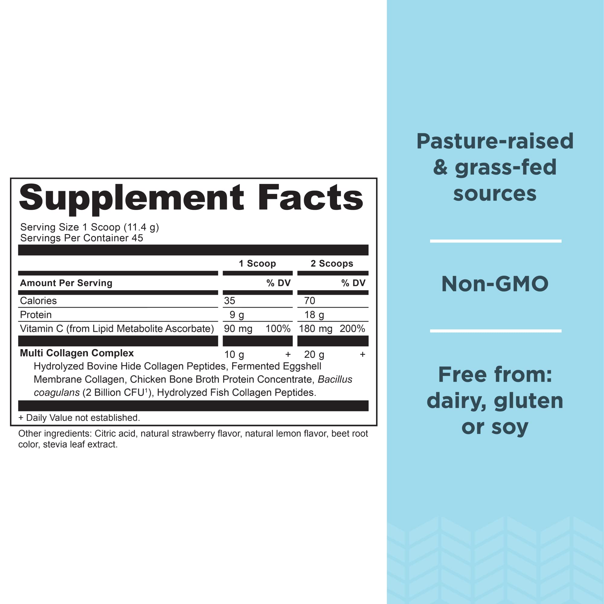 Ancient Nutrition Collagen Powder 513g packaging