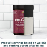 Ancient Nutrition Collagen Powder with fruits and blender