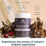 Ancient Nutrition Colostrum Powder 28g back view packaging