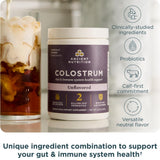 Ancient Nutrition Colostrum Powder 28g scoop with powder