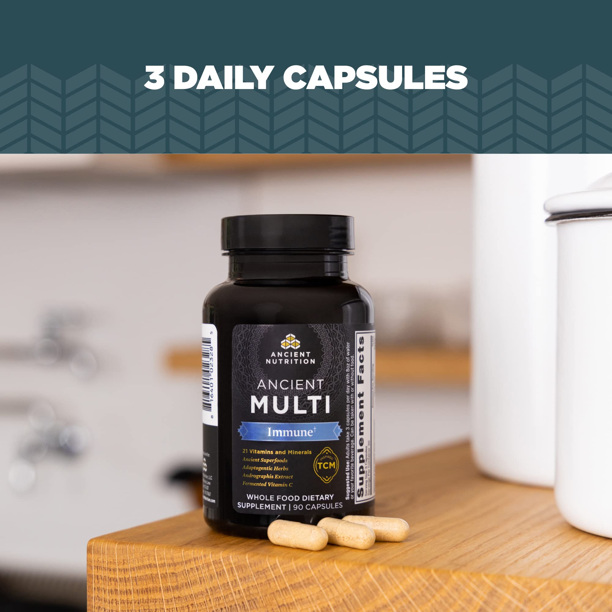 Ancient Nutrition Daily daily wellness Support Capsules packaging