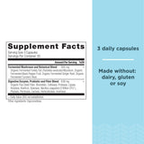 Ancient Nutrition daily Enzymes 90 Ct side view
