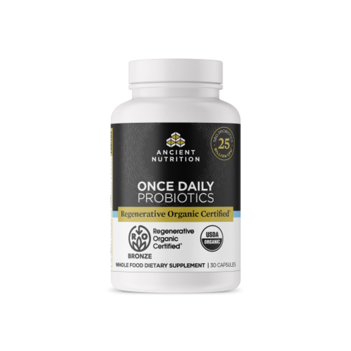Ancient Nutrition Daily Probiotics bottle front view