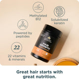 Ancient Nutrition Hair Growth Support Blend 106g back view