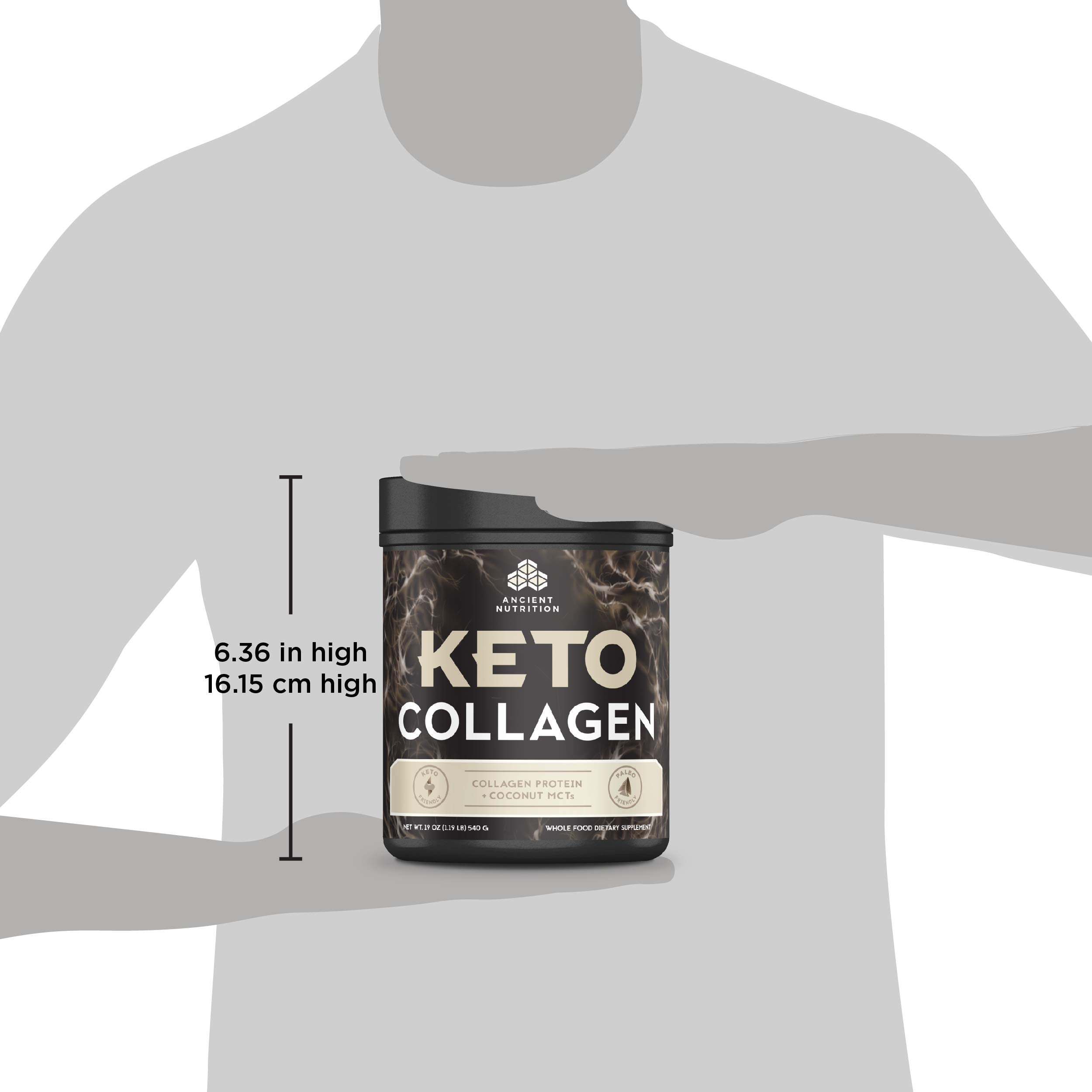Ancient Nutrition KetoCOLLAGEN Powder with coconut and almond milk