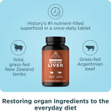 Ancient Nutrition Liver Extract Supplement 85g side view