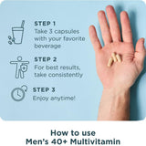 Ancient Nutrition Men's 40+ Multivitamin supplement packaging details