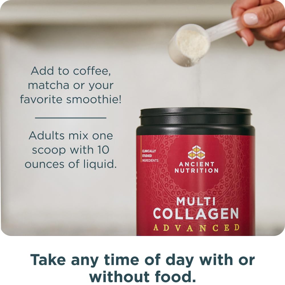 Ancient Nutrition Multi Collagen Advanced 508g ingredients close-up