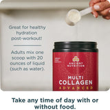 Ancient Nutrition Multi Collagen Advanced Hydrate 590g serving suggestion