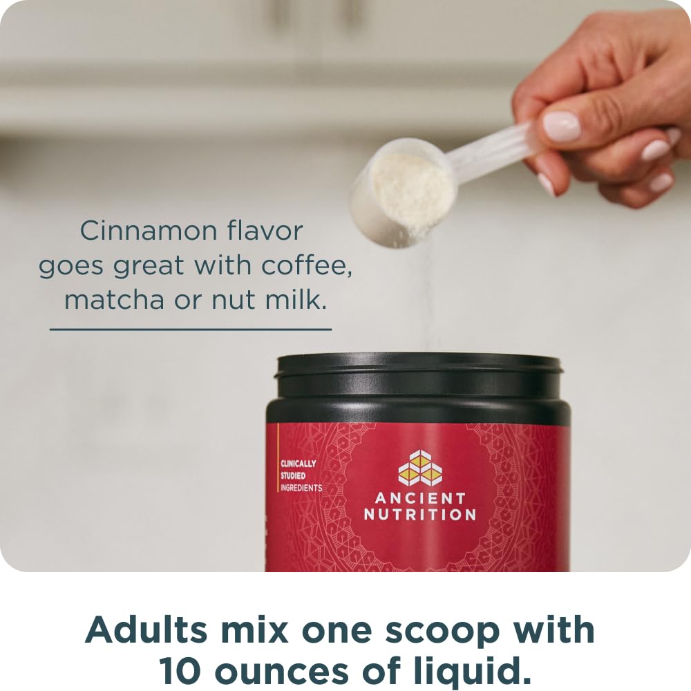 Ancient Nutrition Multi Collagen Complex 249g displayed with coffee