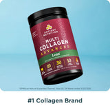 Ancient Nutrition Multi Collagen Complex 249g nutritional information on packaging