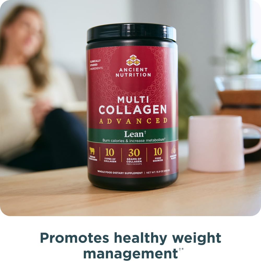 Ancient Nutrition Multi Collagen Complex 549g Powder mixed in coffee