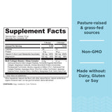 Ancient Nutrition Multi Collagen Protein Beauty + Sleep 455g packaging side view