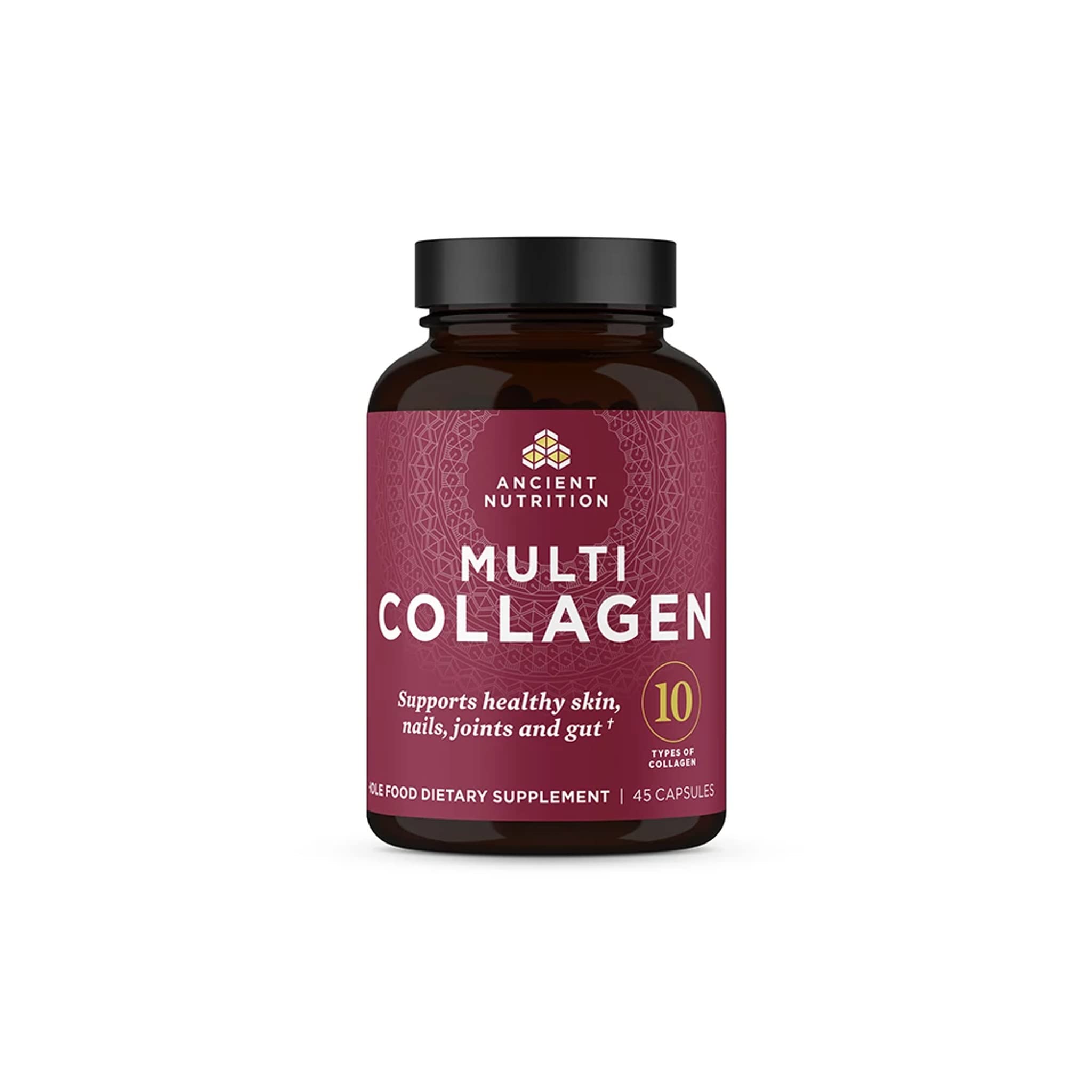 Ancient Nutrition Multi Collagen Protein capsules bottle front view