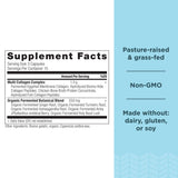 Ancient Nutrition Multi Collagen Protein capsules side view with label