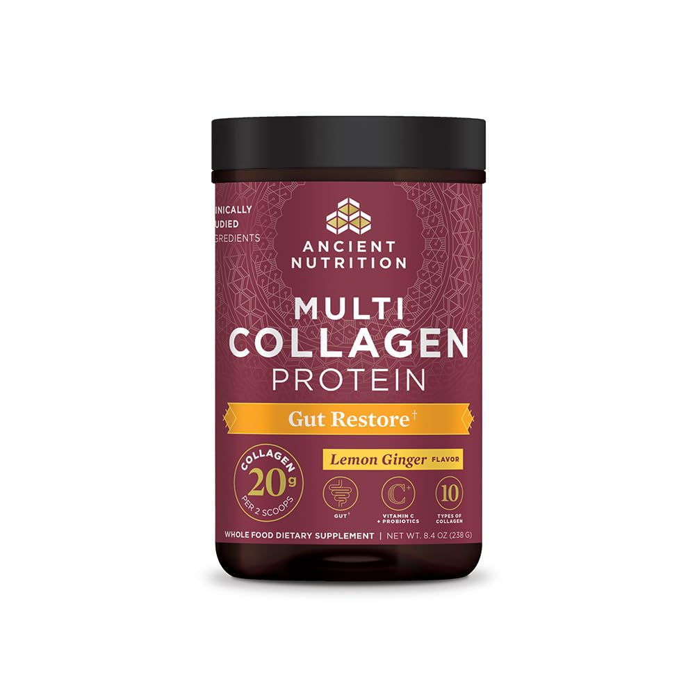 Ancient Nutrition Multi Collagen Protein Gut Restore 238g front view