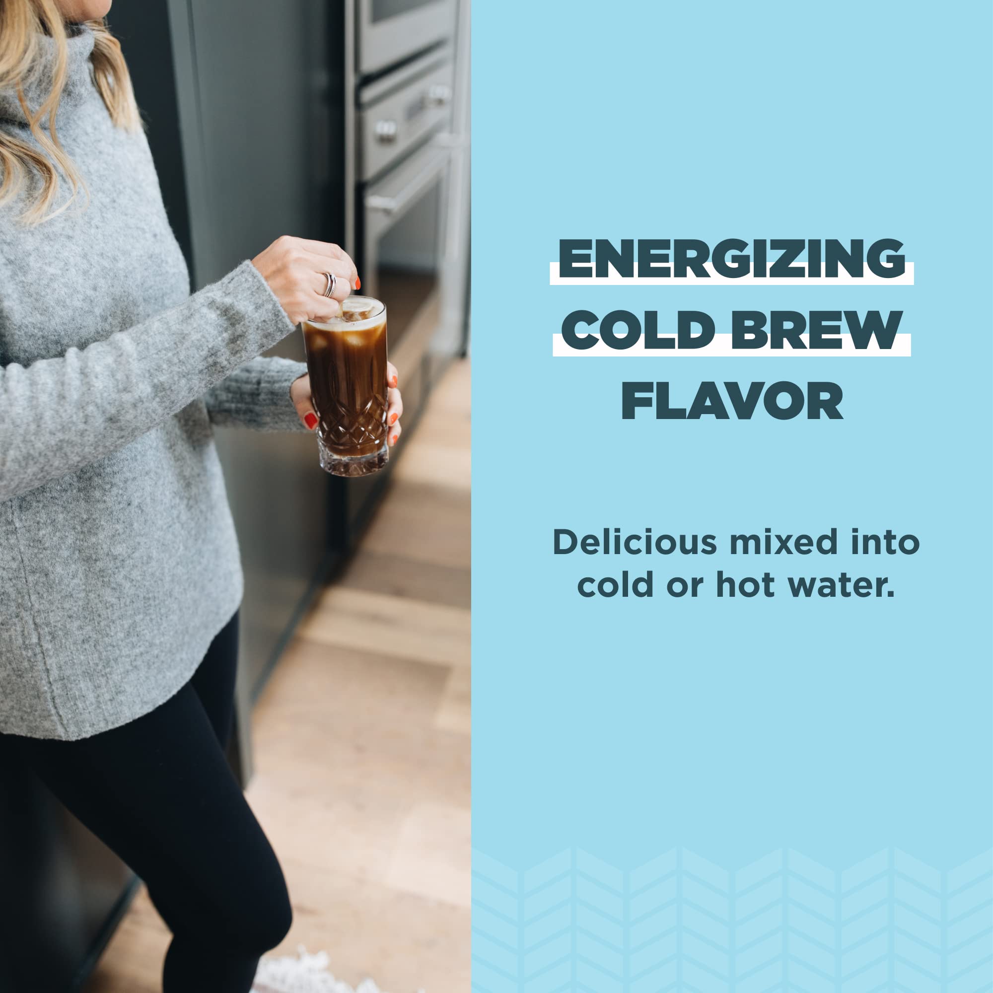 Ancient Nutrition Multi Collagen Protein Powder Cold Brew tub side view