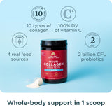 Ancient Nutrition Multi Collagen Protein Powder Vanilla tub side view