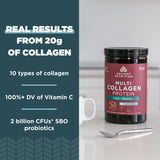 Ancient Nutrition Multi Collagen Protein scoop with powder