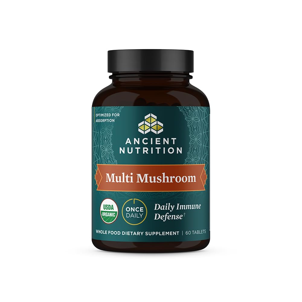 Ancient Nutrition Multi Mushroom 60ct bottle front view