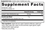Ancient Nutrition Multi Organ Blend 82g side view with ingredients list