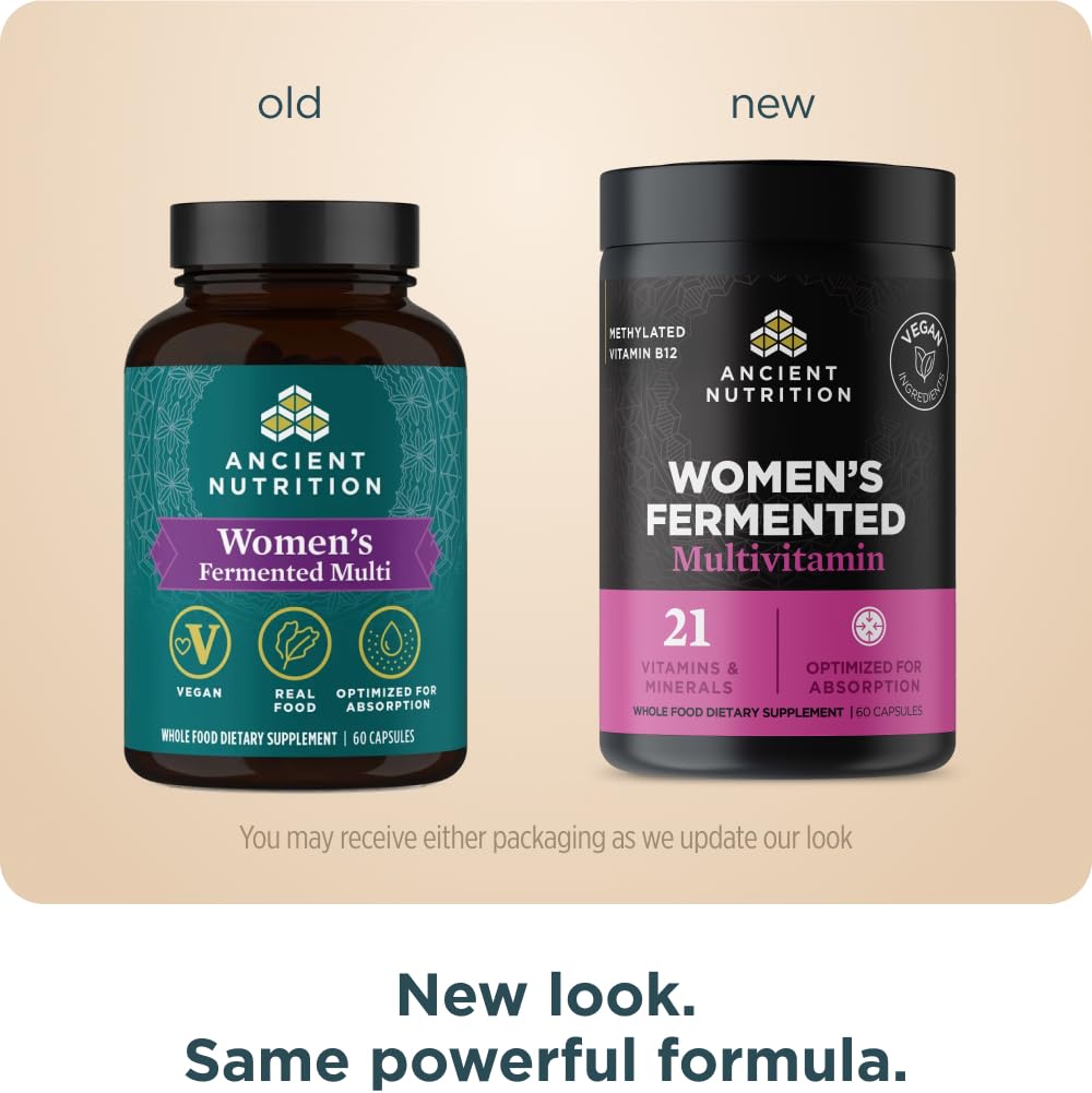Ancient Nutrition Multivitamin Capsules side view