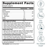 Ancient Nutrition Organic Super Greens Powder ingredients list