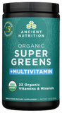 Ancient Nutrition Organic SuperGreens + Multivitamin Powder ingredients list