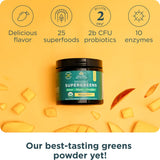 Ancient Nutrition Organic SuperGreens Powder 159g scoop and powder