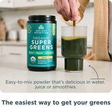 Ancient Nutrition Organic SuperGreens Powder 272g mixed in a smoothie